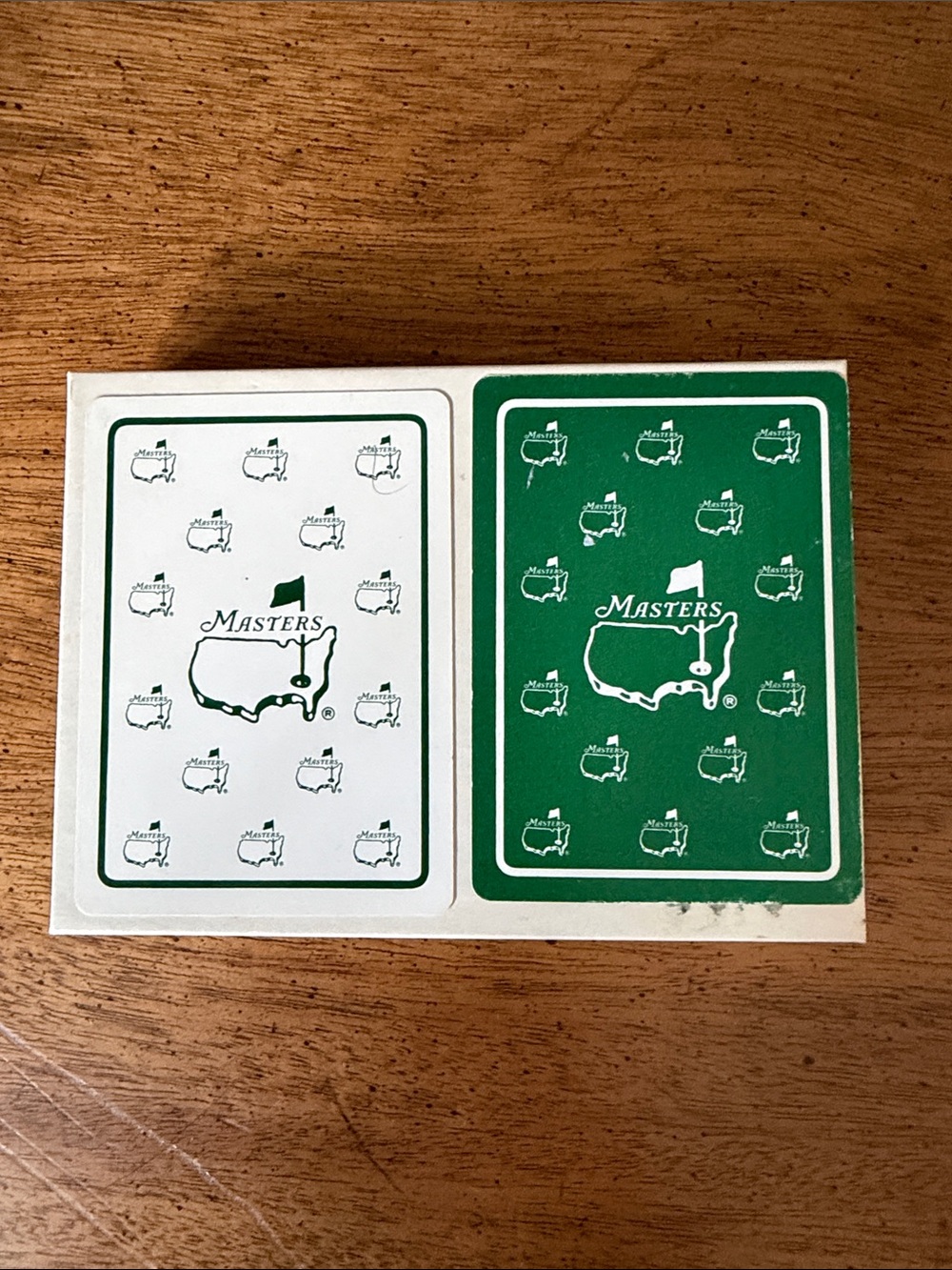 Vintage Masters Tournament Augusta National playing cards